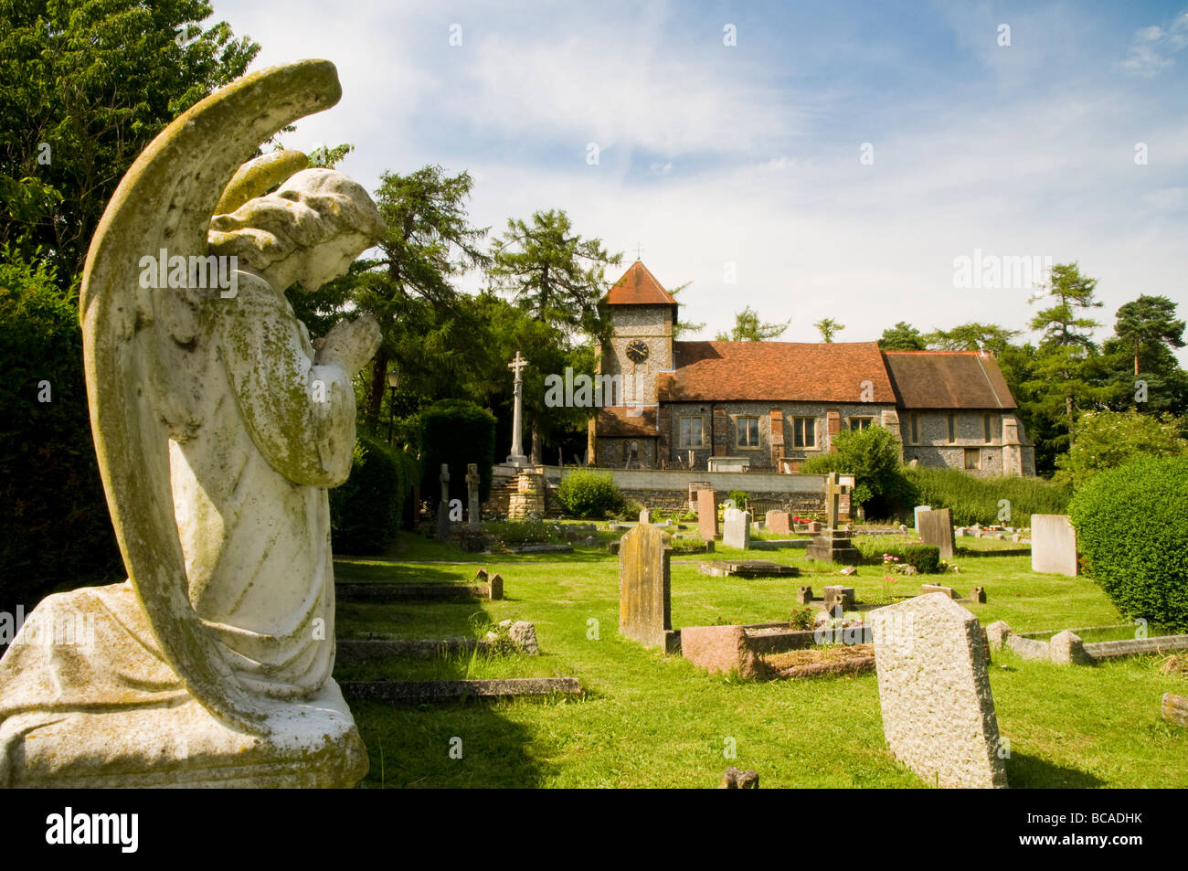 Farnborough Church Stock Photo