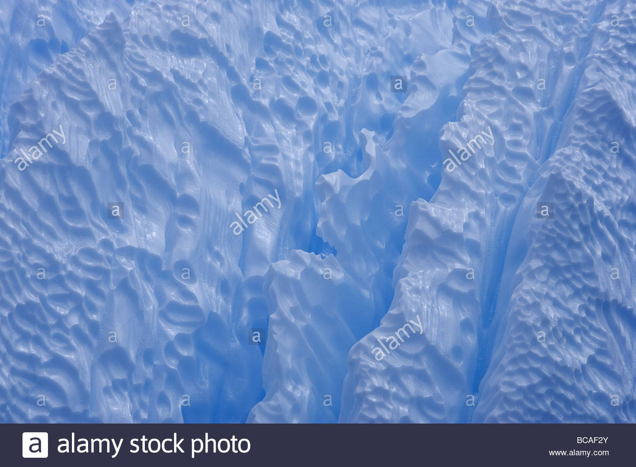 Sculpted ice, near Couverville Island, Gerlache Strait, Antarctica