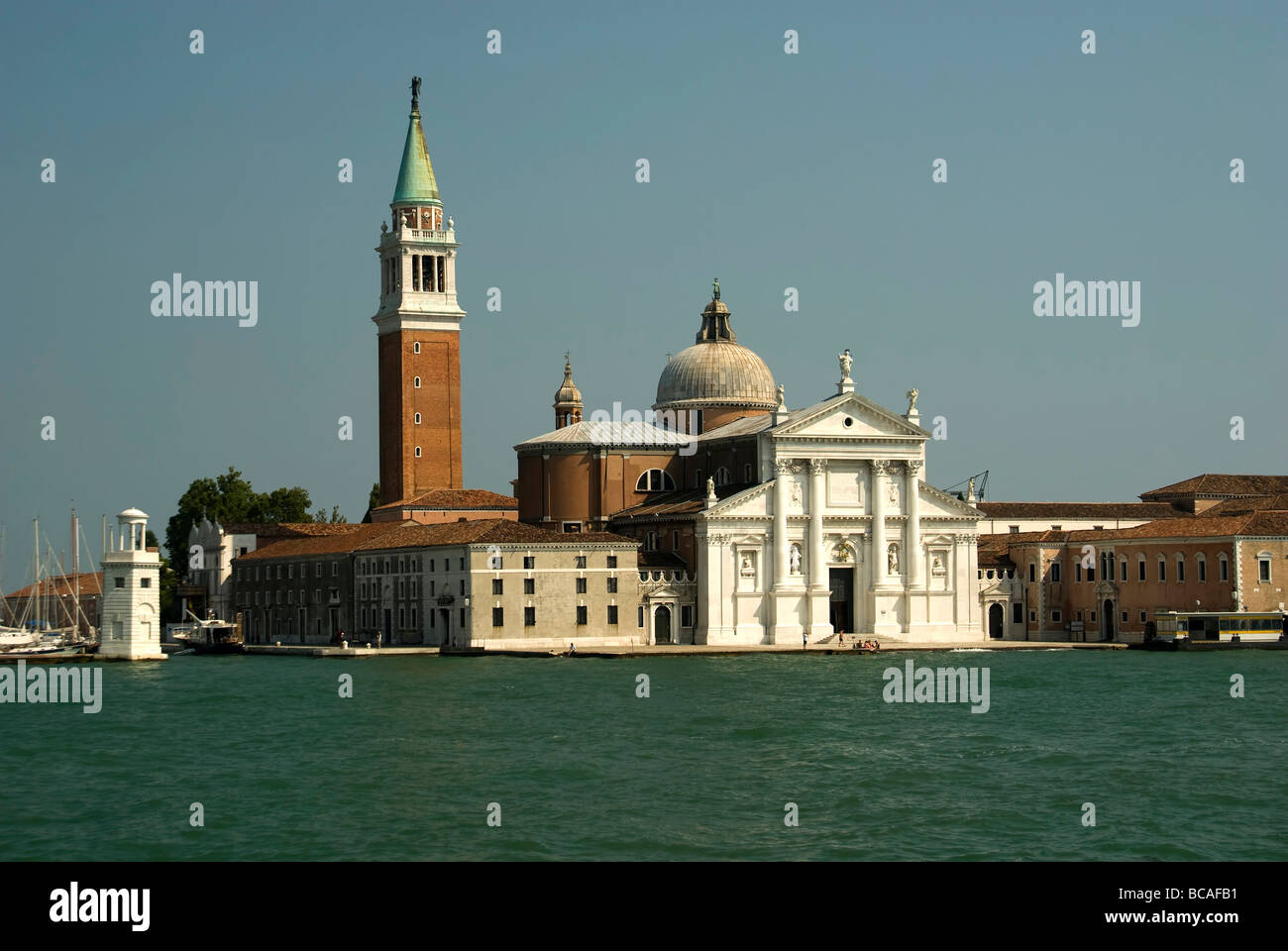San Giorgio Maggiore is a 16th-century Benedictine church on San Giorgio Maggiore island in the Venetian lagoon in Venice Italy Stock Photo