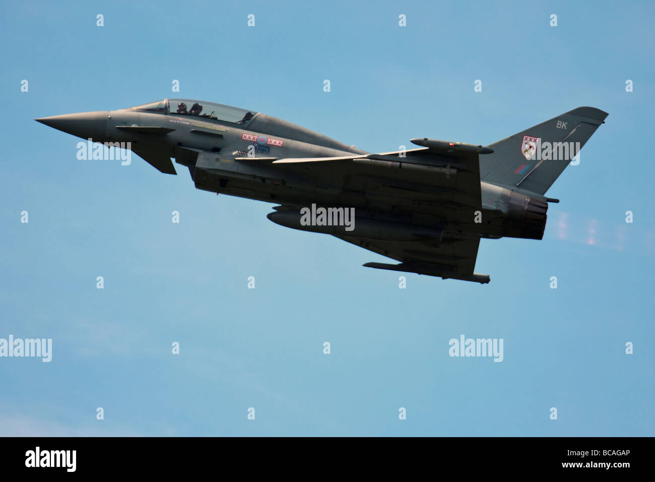 Eurofighter Typhoon aerial display at Biggin Hill Airshow Stock Photo ...