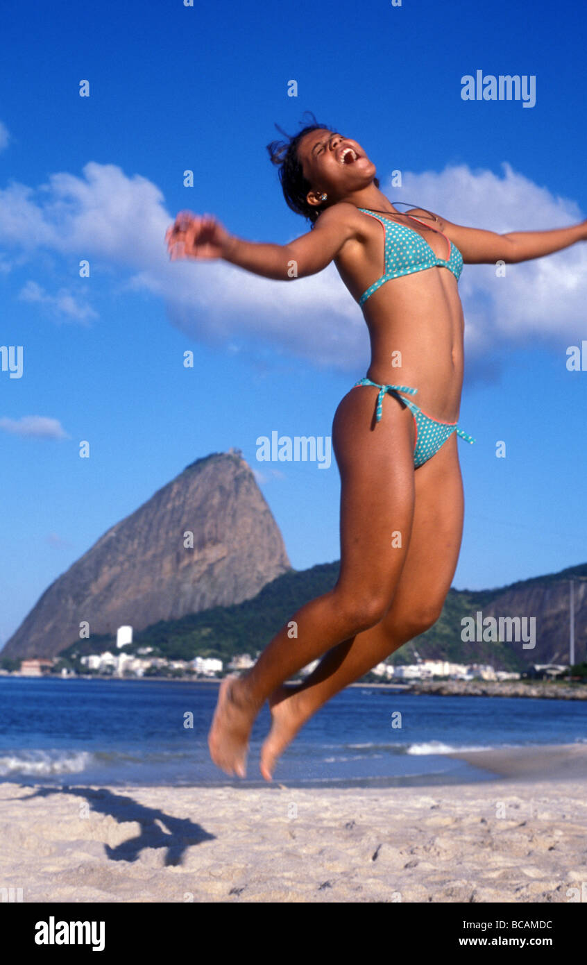 Brazil teenage girls beach bikini hi-res stock photography and images -  Alamy