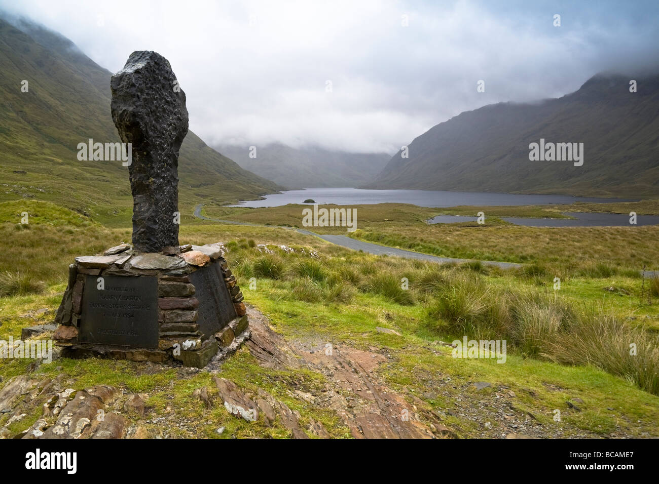 Famine Memorial, Doolough Valley, County Mayo, Republic of Ireland Stock Photo