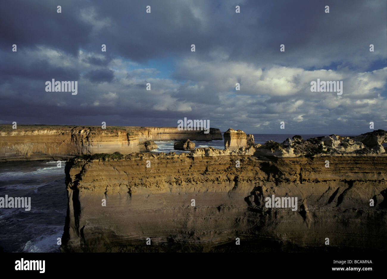 The Razorback sandstone formation created by coastal erosion. Stock Photo