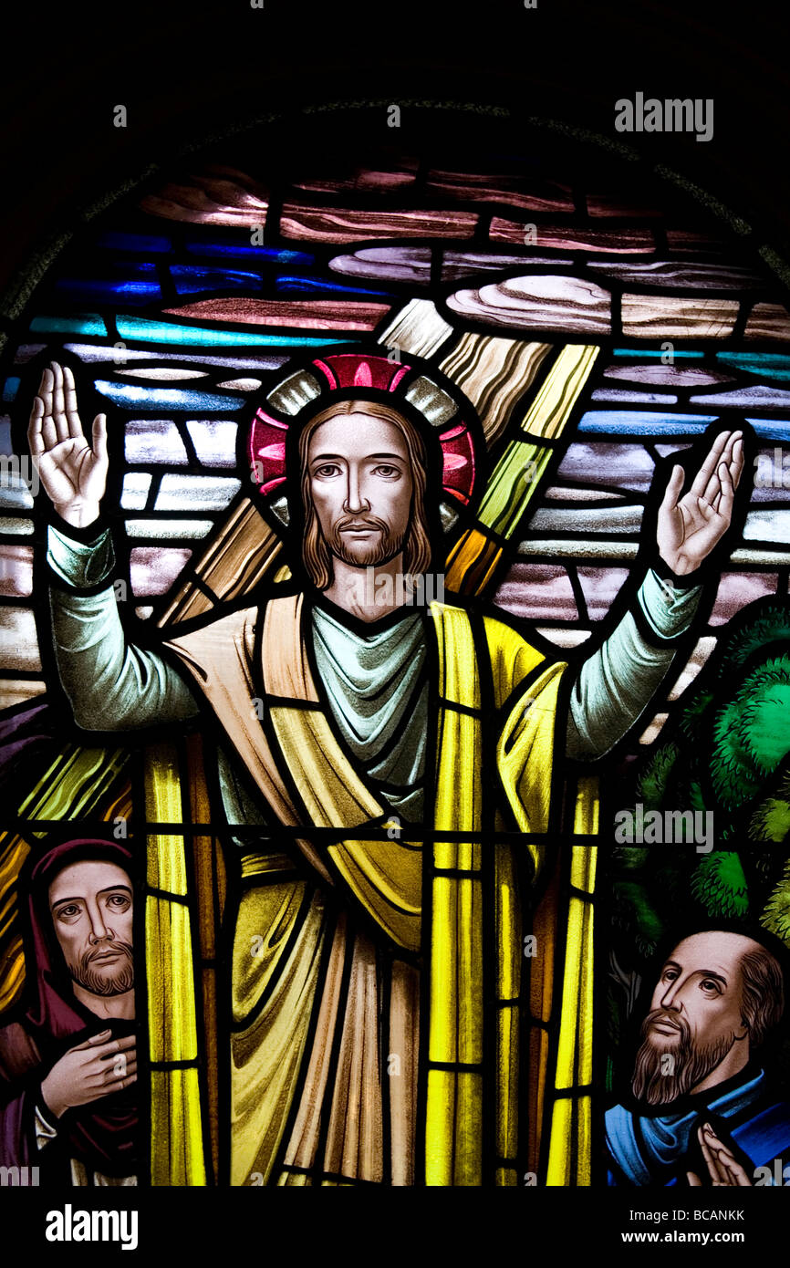 Stained glass window Stock Photo Alamy