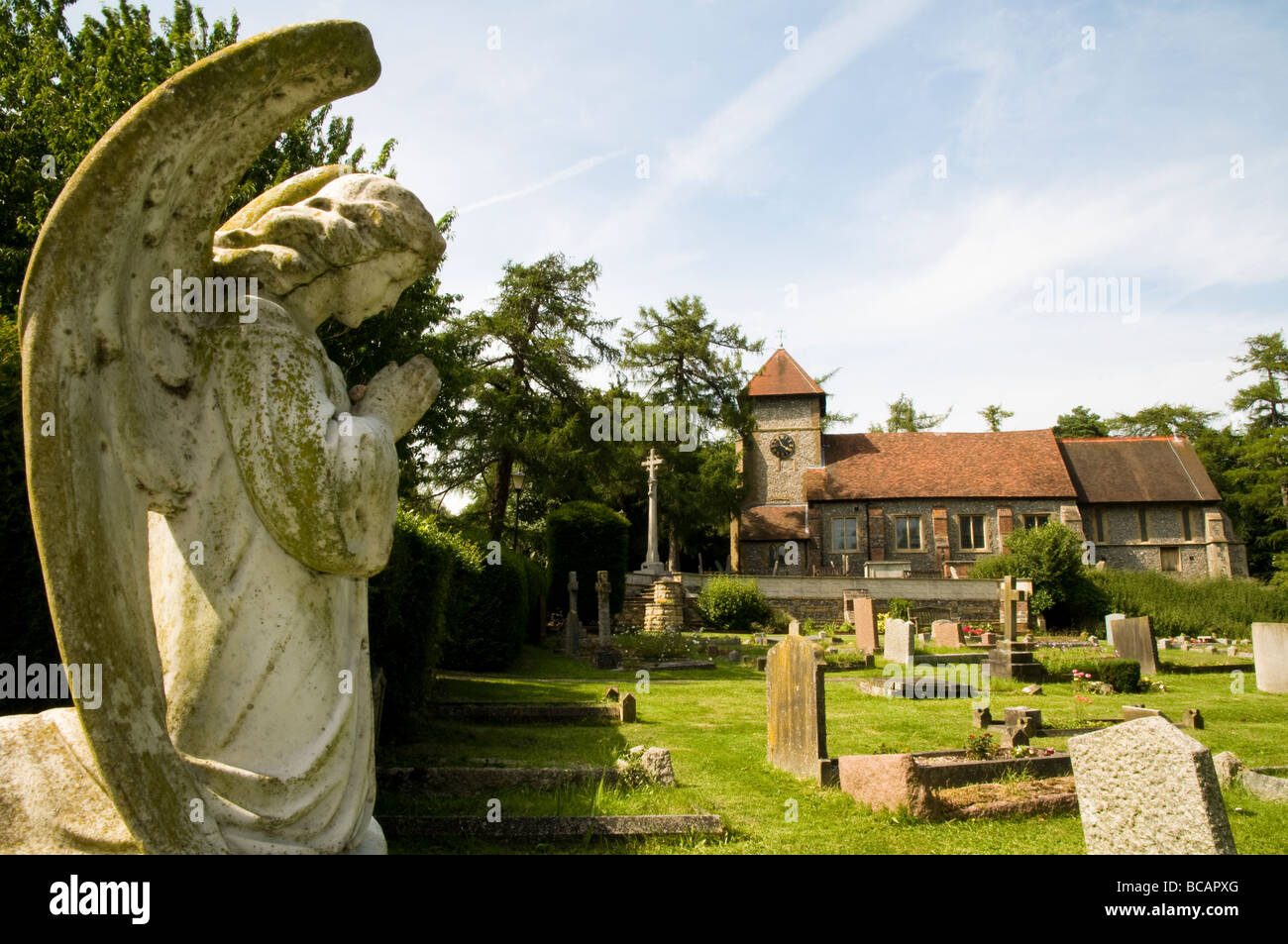 Farnborough Church Stock Photo