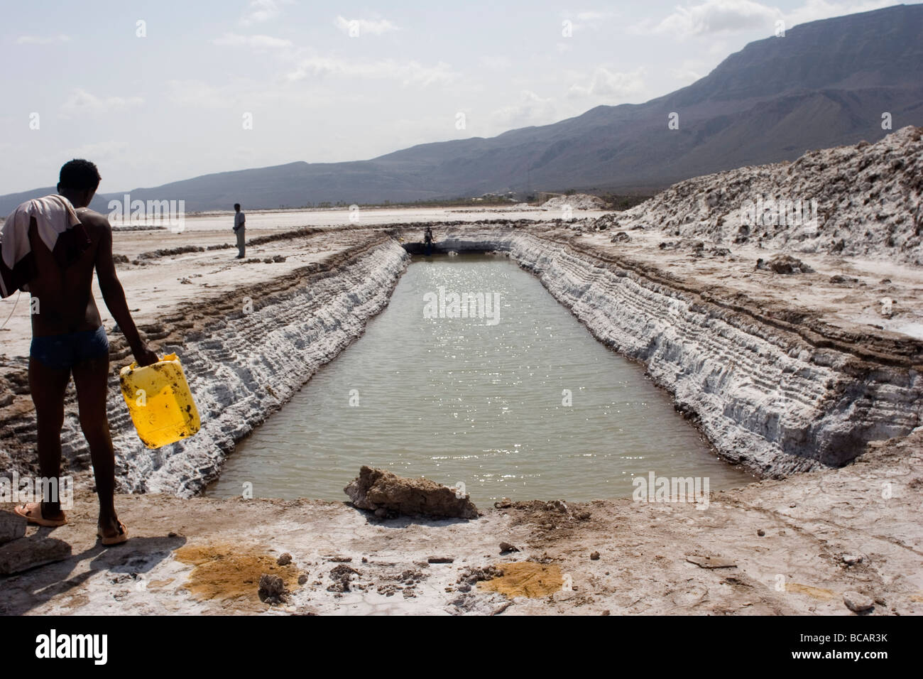 Elidar, Afar region, salt flats near Eritrean border in Ethiopia Stock Photo