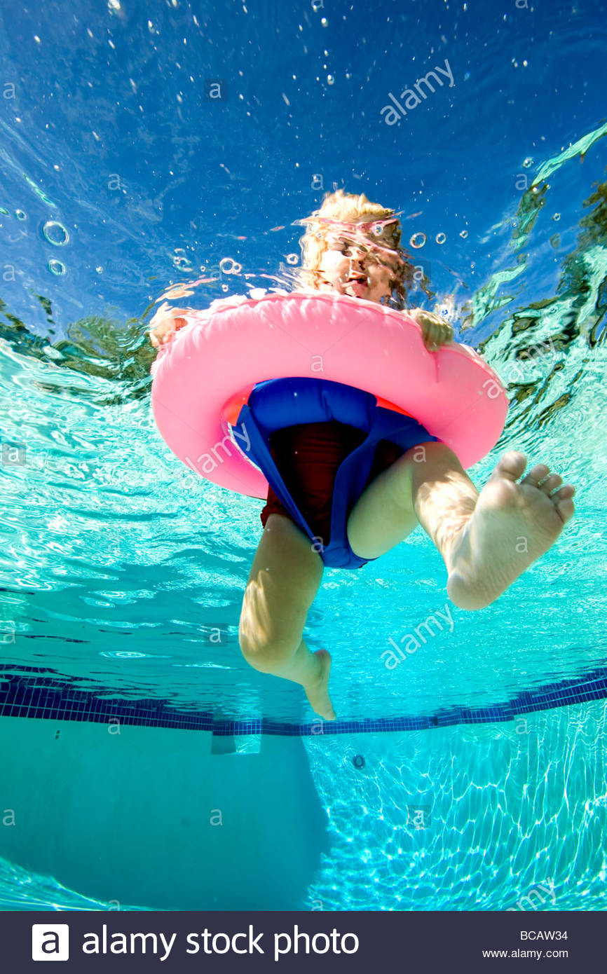 inner tube swimming