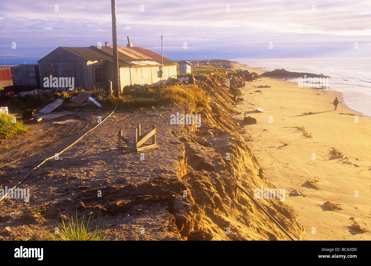 Shishmaref a tiny island between alaska and siberia in the Chukchi sea