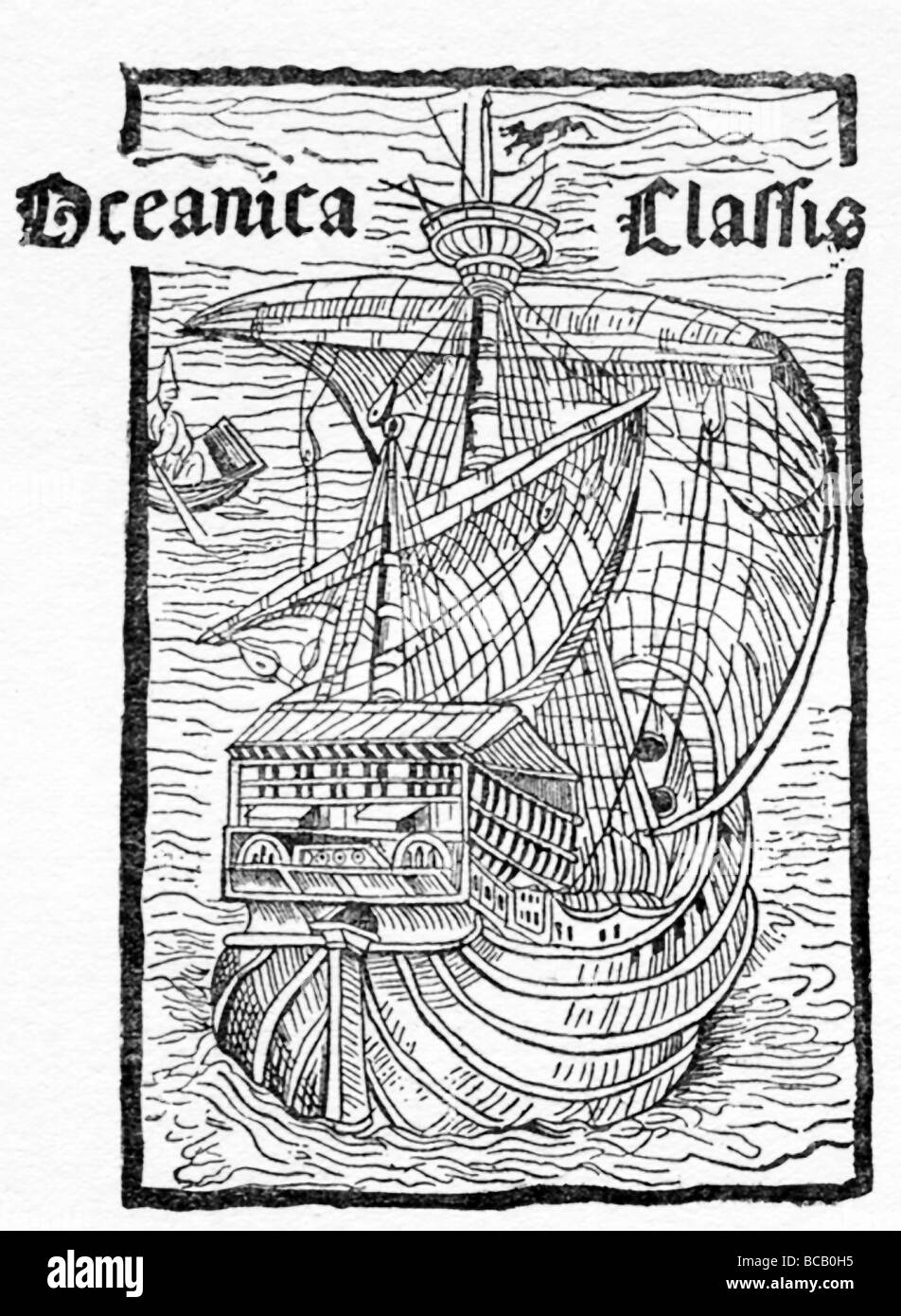 Christopher Columbus' ship 'Santa Maria' Stock Photo