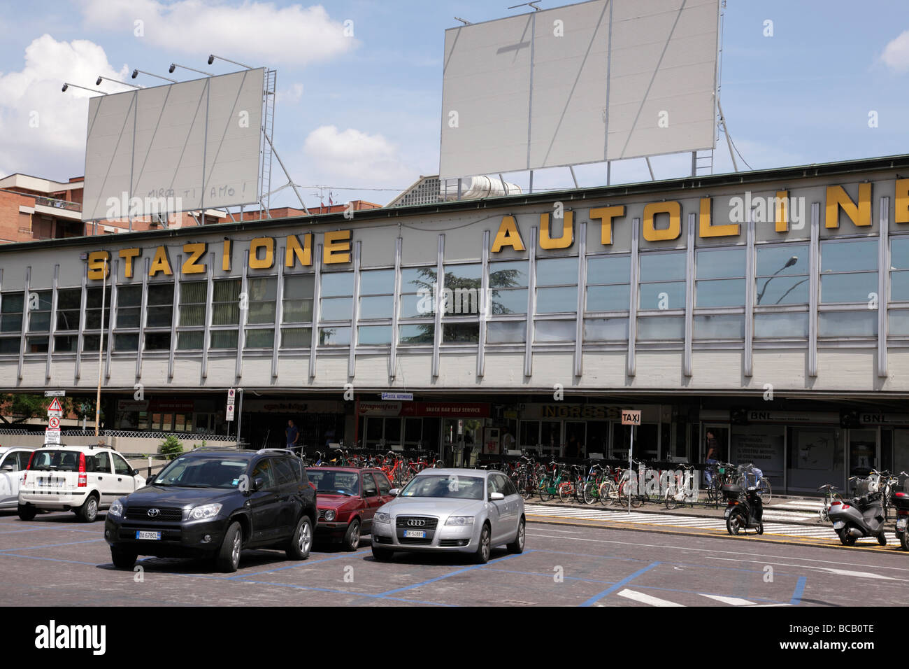 facade of the stazione autolinee the public bus station piazza xx