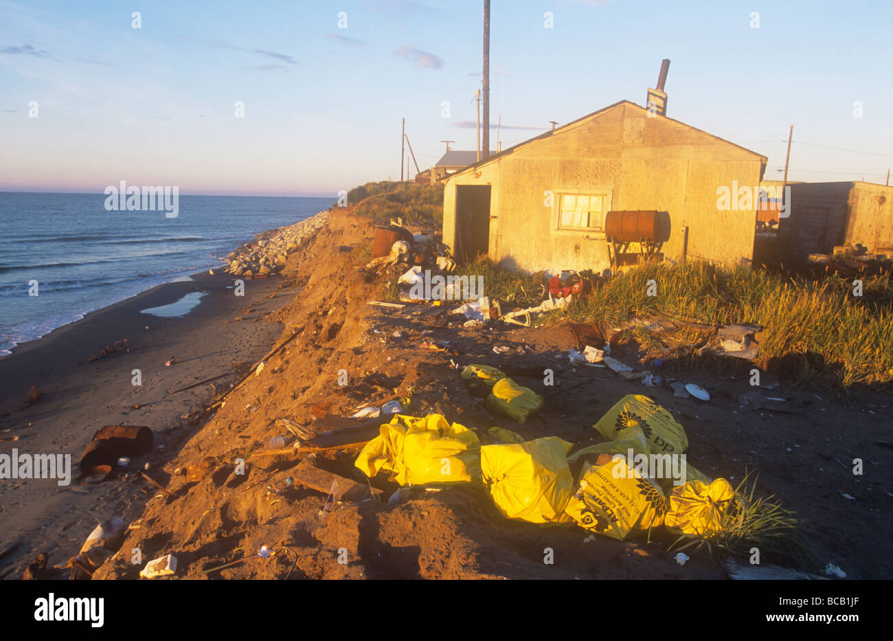 Shishmaref a tiny island between alaska and siberia in the Chukchi sea