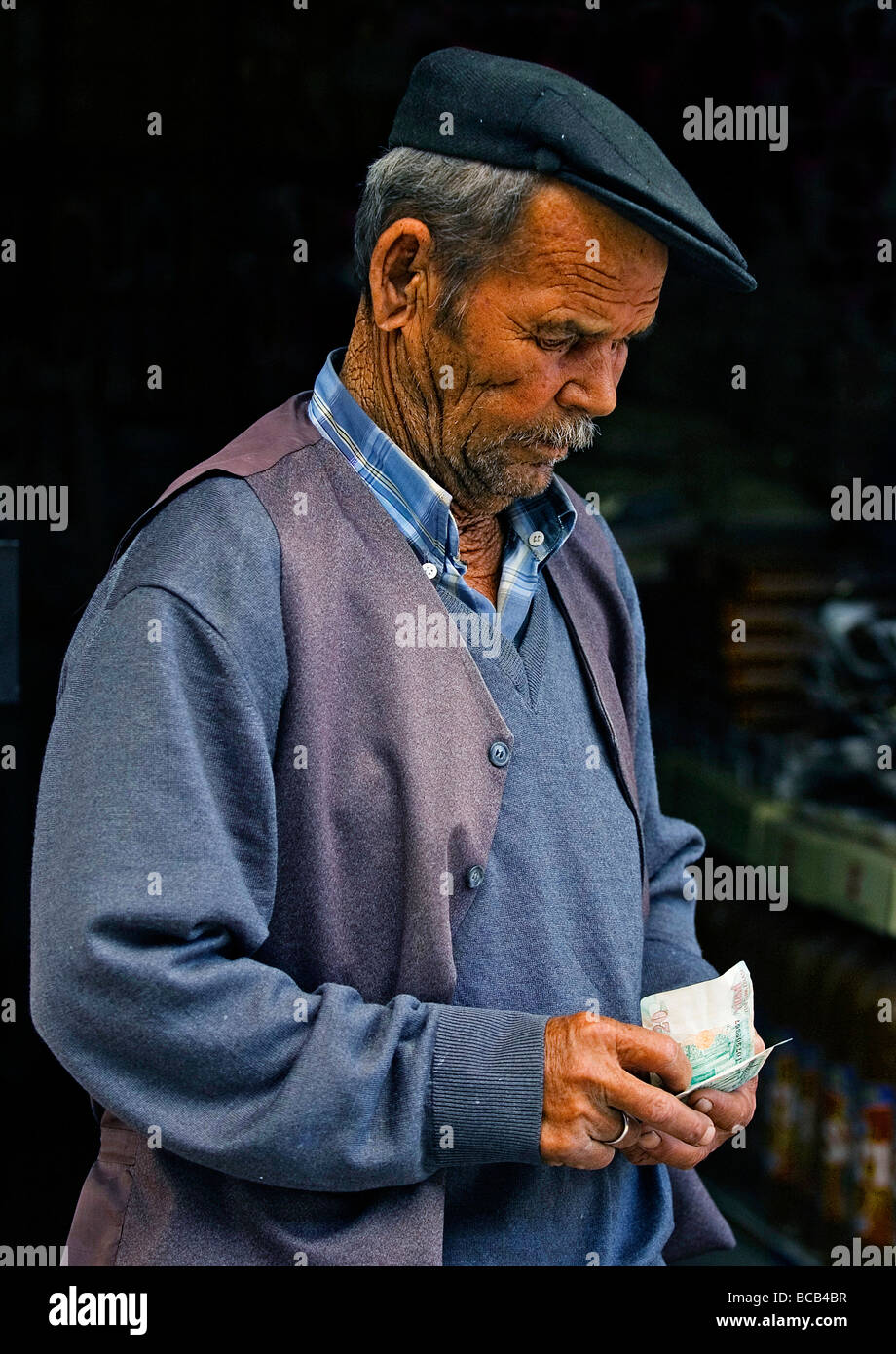 portrait of a Turkish man in Ankara Stock Photo