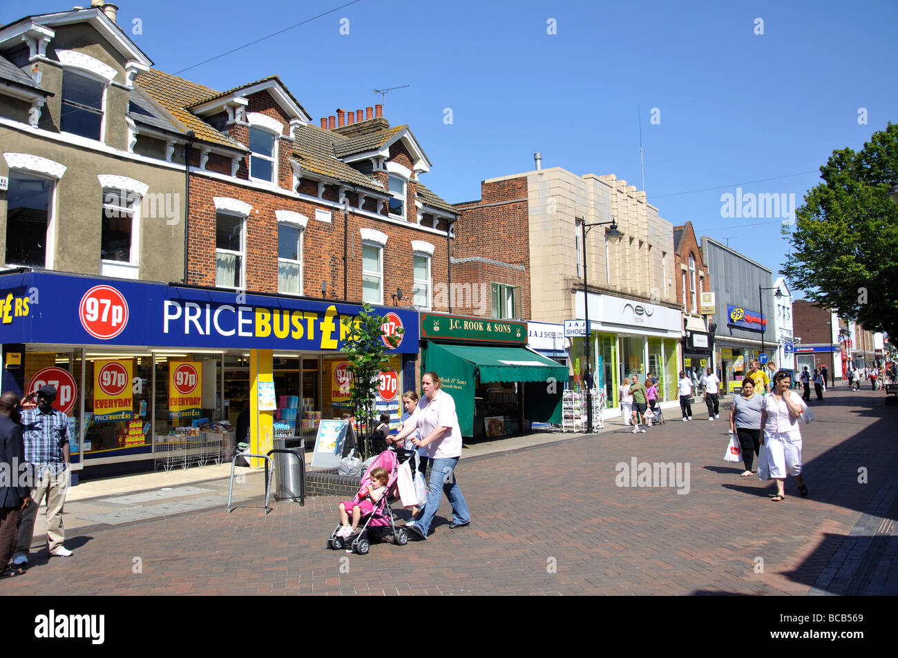 High Street, Gillingham, Kent, England, United Kingdom Stock Photo