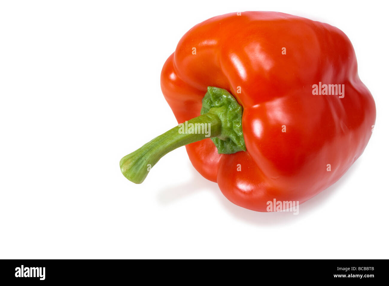 Isolated Red Pepper Stock Photo