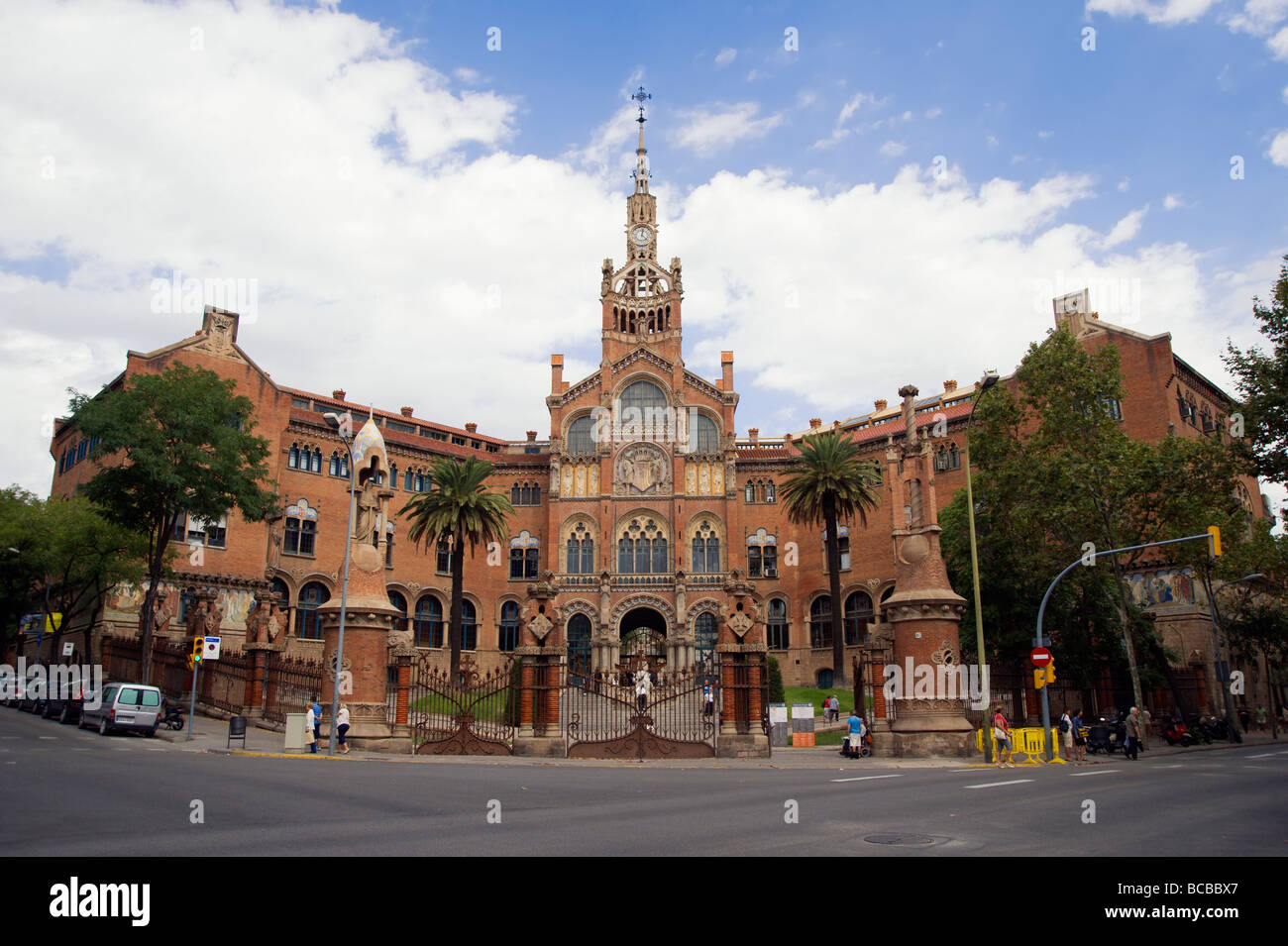 Hospital de la Santa Creu i Sant Pau Barcelona Catalonia Spain Stock Photo