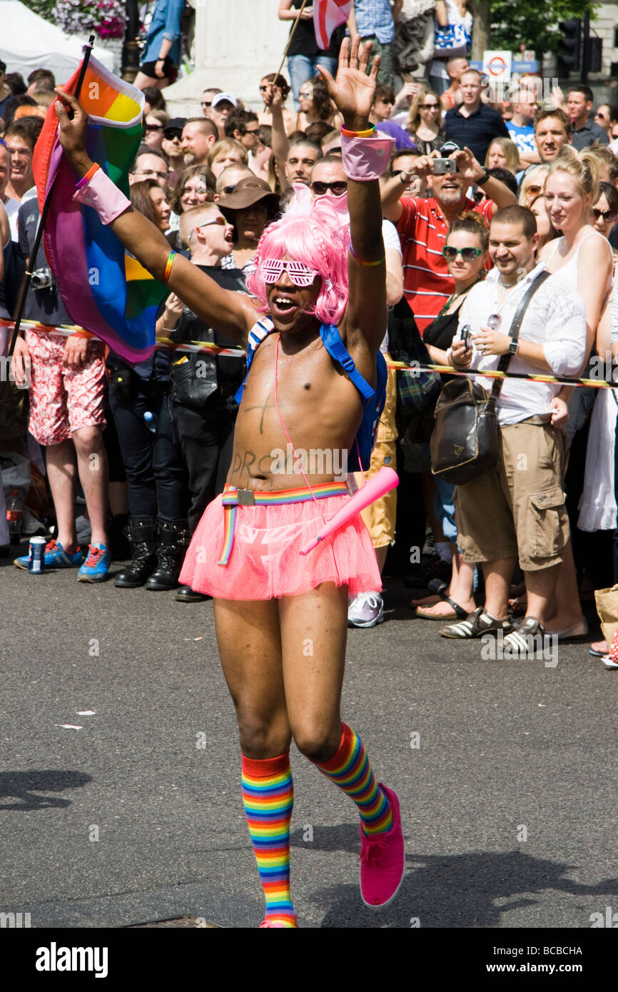 The annual London Gay Pride Parade 4th July 2009, England, UK Stock Photo