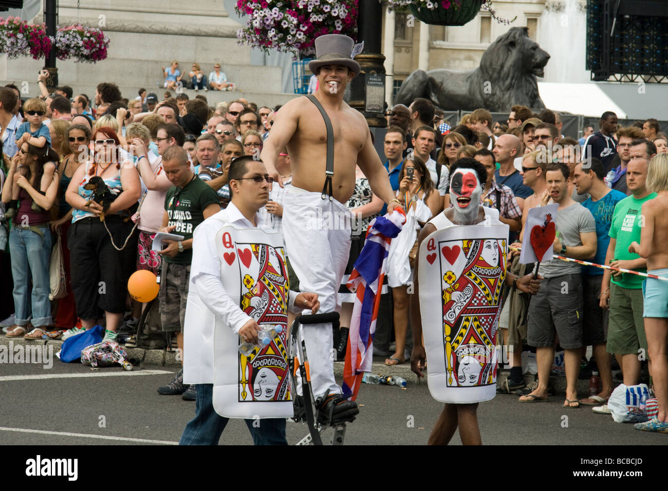 The annual London Gay Pride Parade 4th July 2009, England, UK Stock Photo