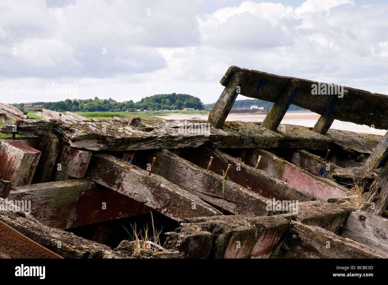 Wrecked Barges near the village of Purton Gloucestershire, on the Banks