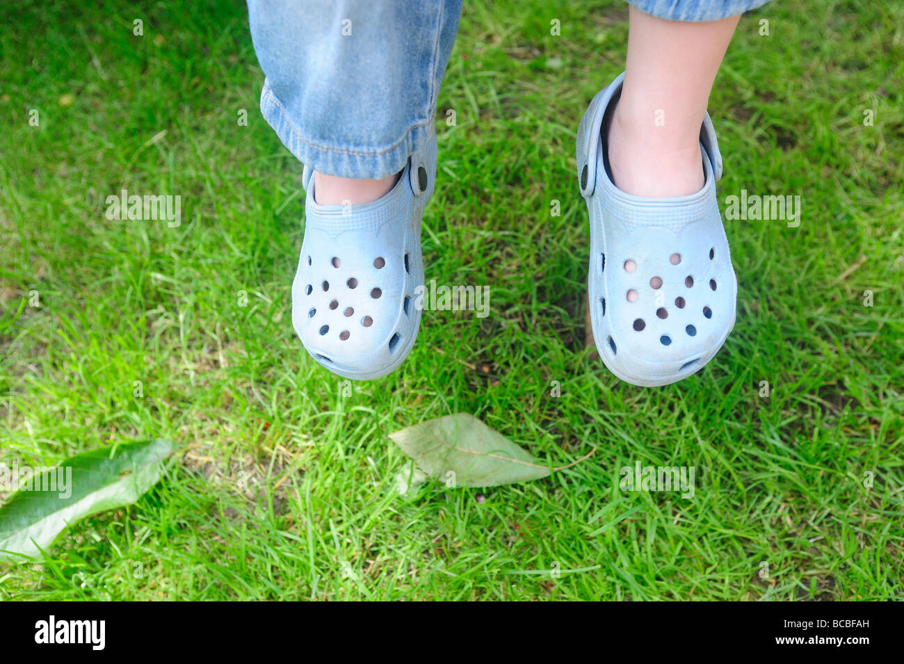 crocs with feet