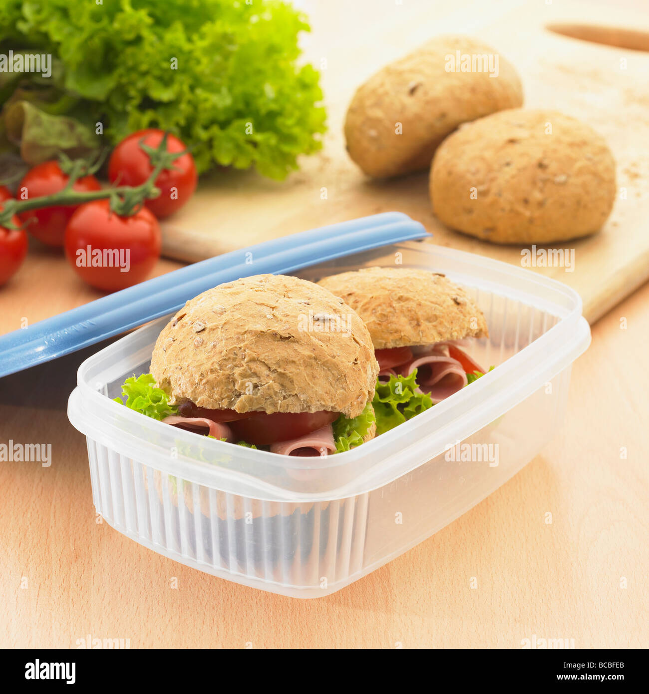 Healthy packed lunch Stock Photo - Alamy