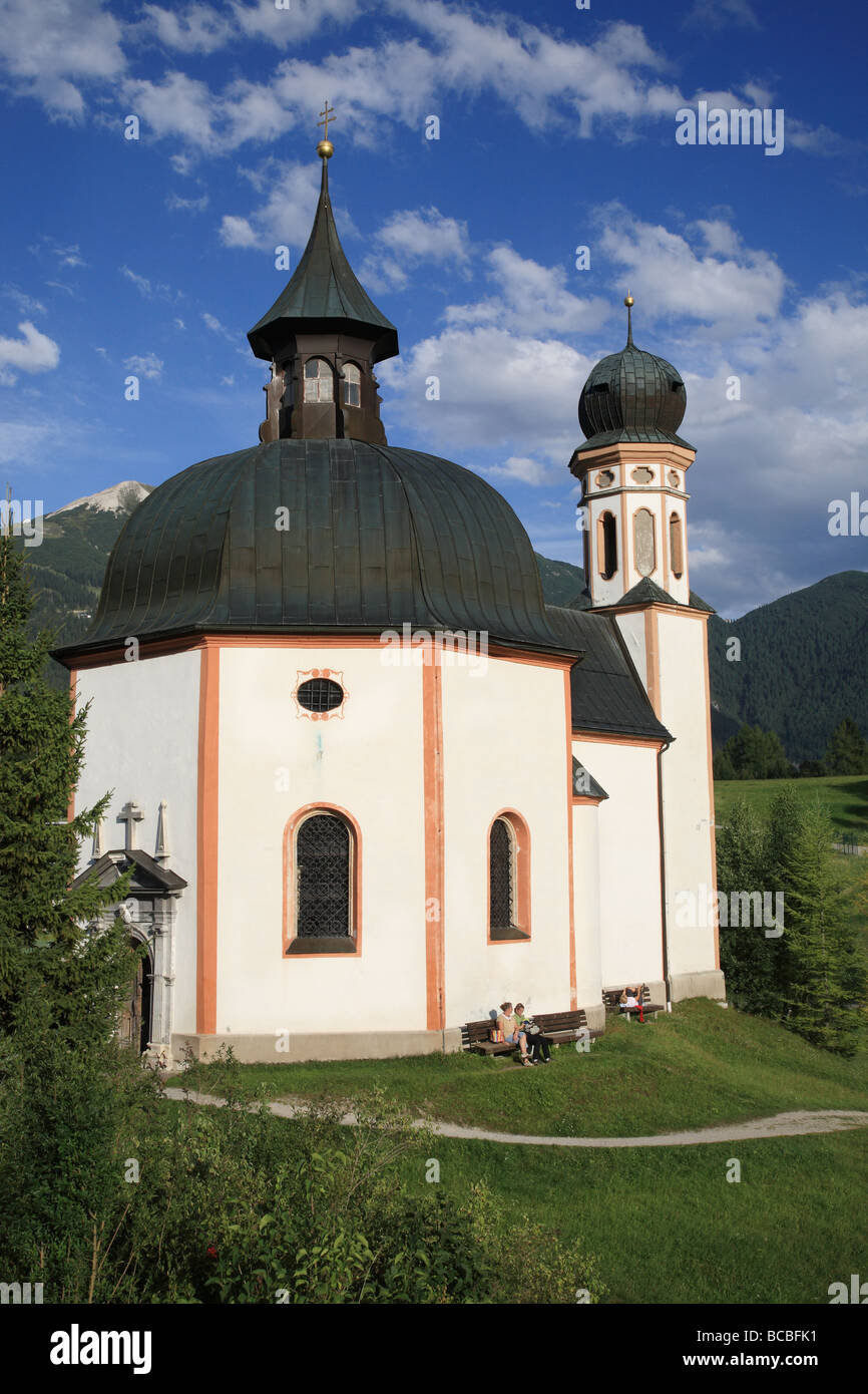Seekirchl, Lake Chapel, Seefeld in Tyrol, Austria Stock Photo