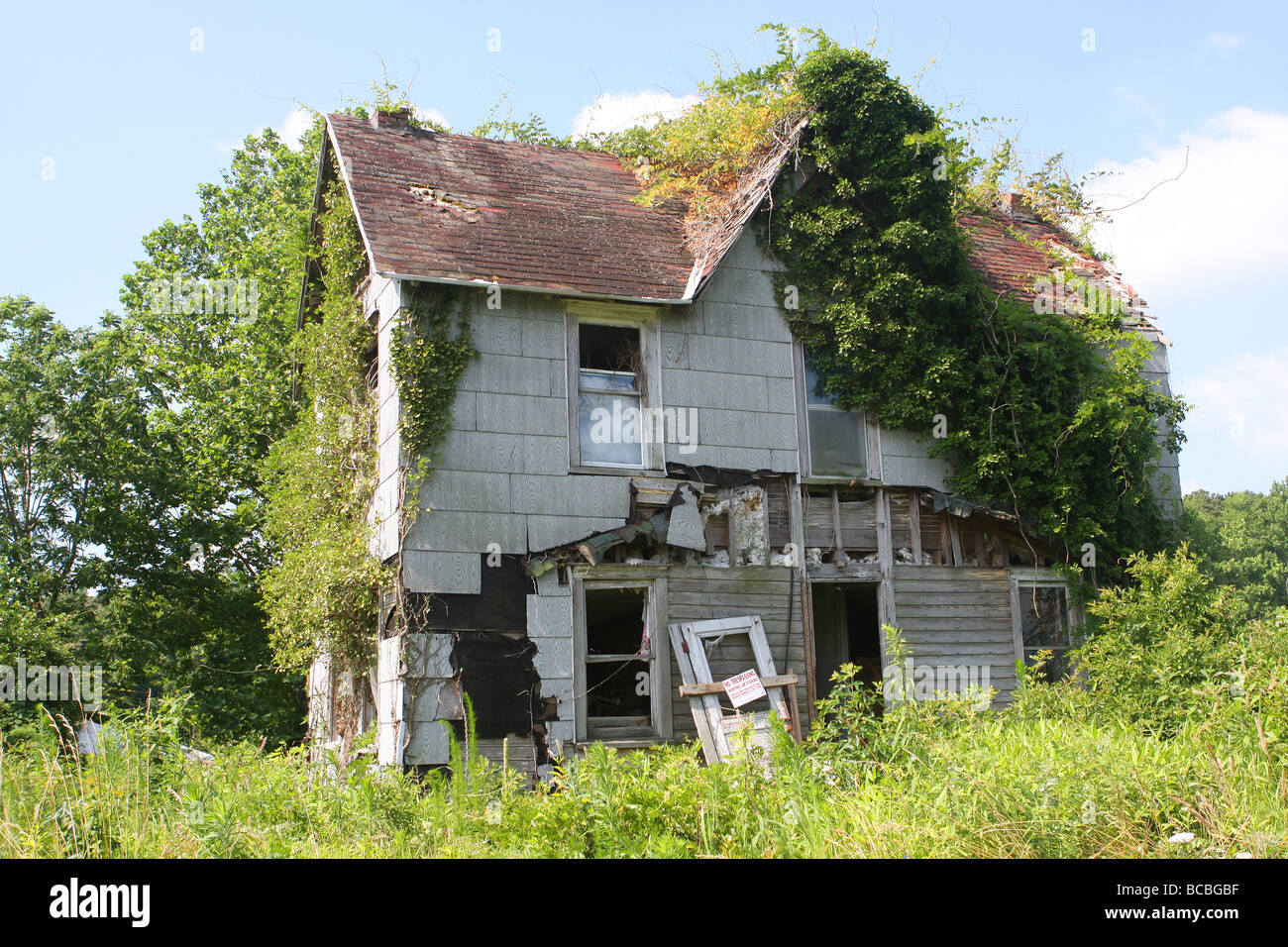 An abandoned house in Delaware Stock Photo Alamy