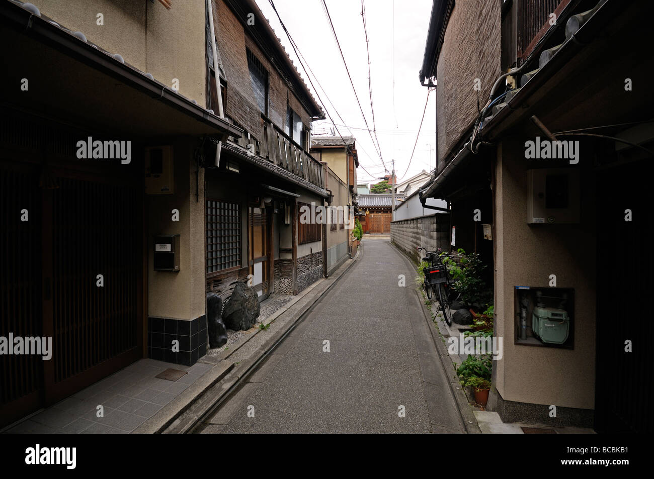 Traditional streets of Higashiyama ku district near Gion District Kyoto