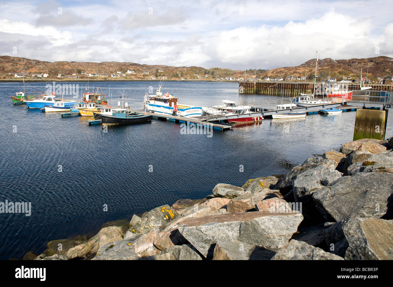 Lochinver harbour, Sutherland, Scotland Stock Photo Alamy