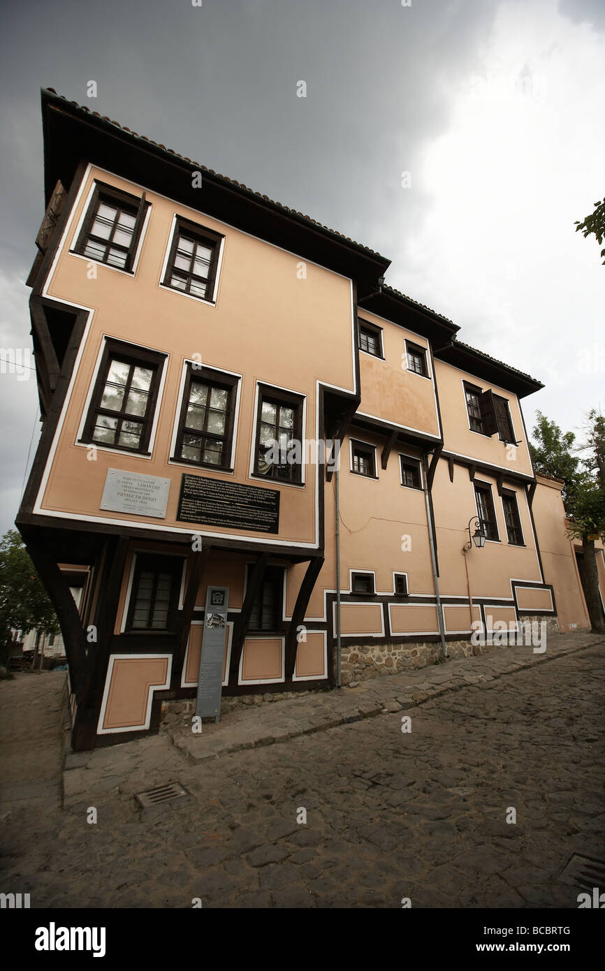 Lamartine House old city of Plovdiv Bulgaria Voyage en orient Stock Photo