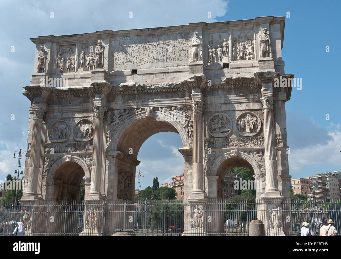 South side of the Arch of Constantine Stock Photo