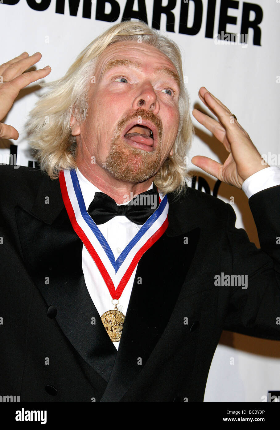 SIR RICHARD BRANSON at the 6th Annual Living Legends of Aviation at the Beverly Hills Hilton in Los Angeles in January 2009 Stock Photo