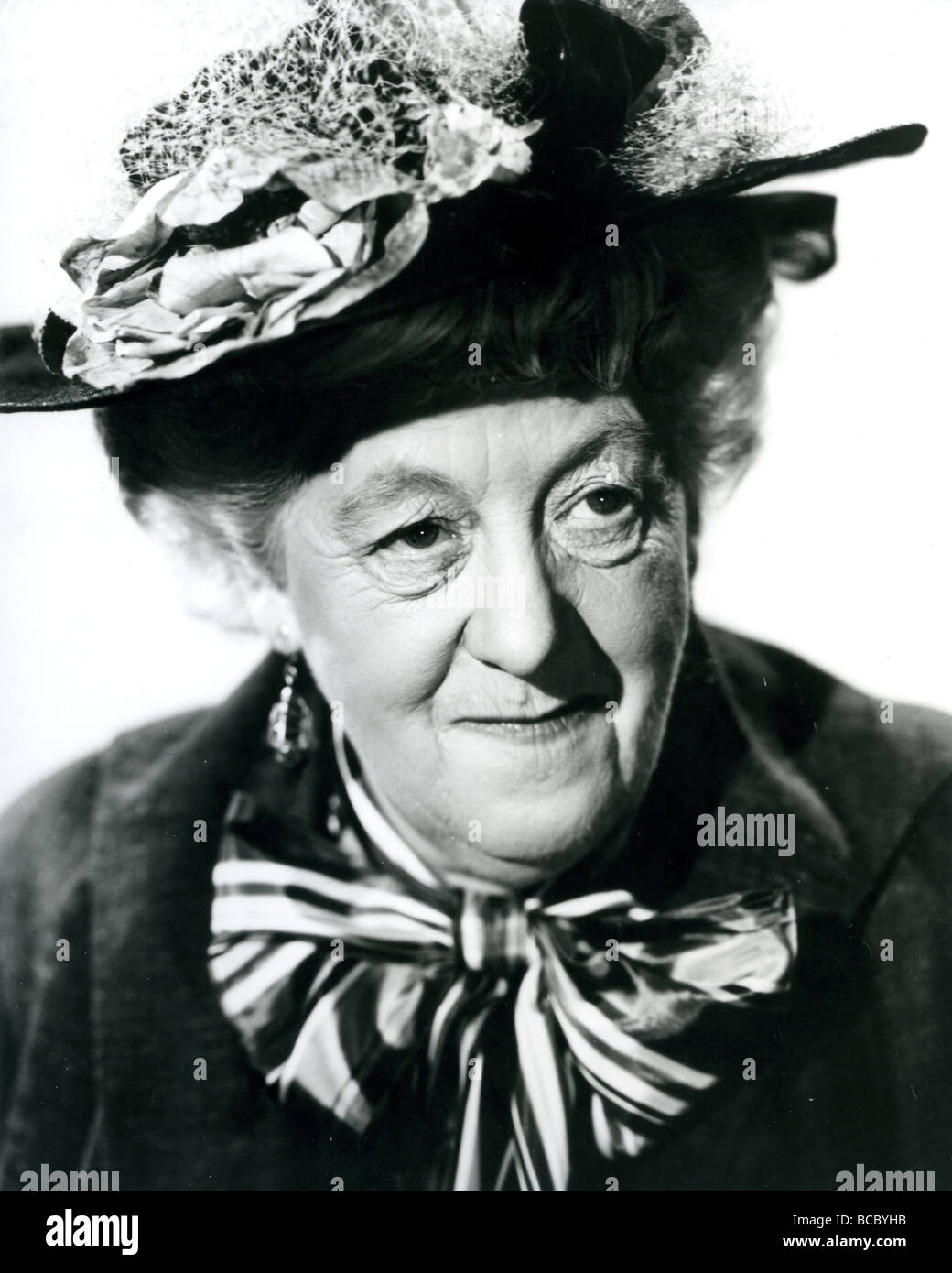 MARGARET RUTHERFORD - UK film and stage actress here as Miss Marples, the female detective created by Agatha Christie Stock Photo