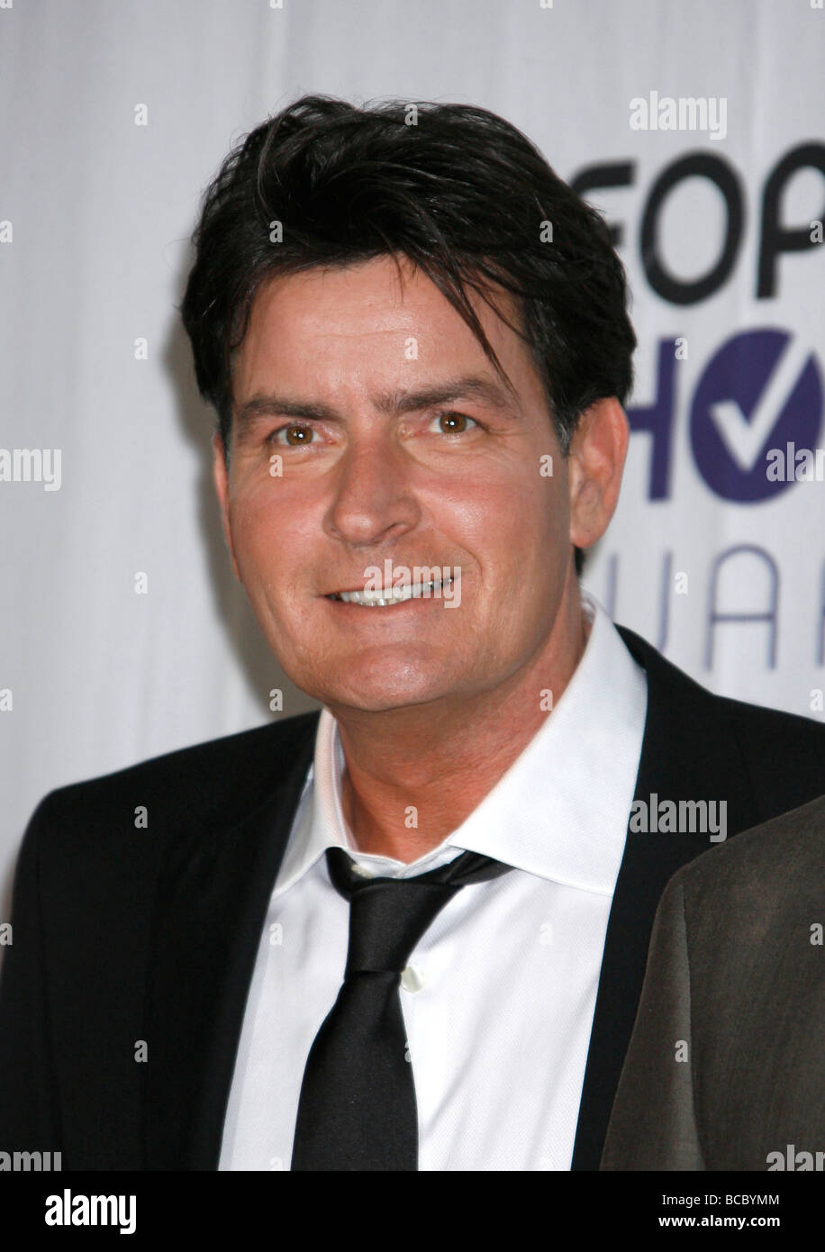 CHARLIE SHEEN  - US film actor in January  2009 Stock Photo