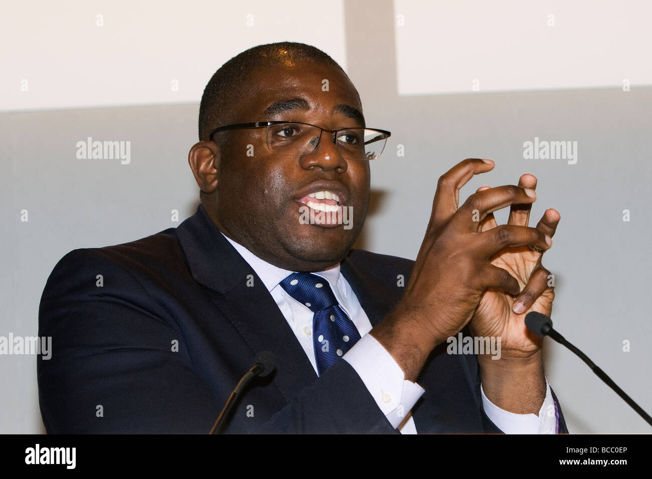 David Lammy  MP Minister of State (Higher Education and Intellectual Property), Department for Business, Innovation & Skills Stock Photo