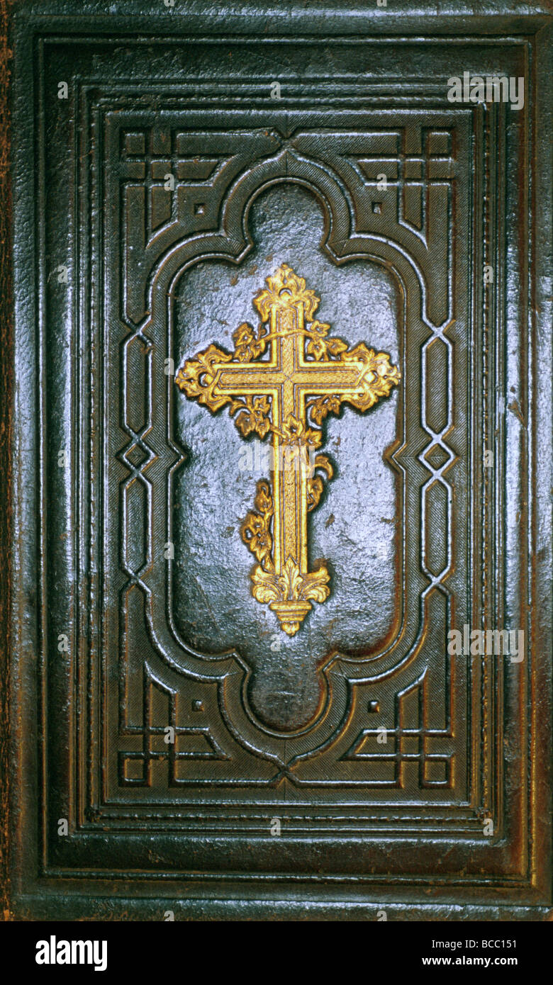 Old prayer book cover Stock Photo Alamy