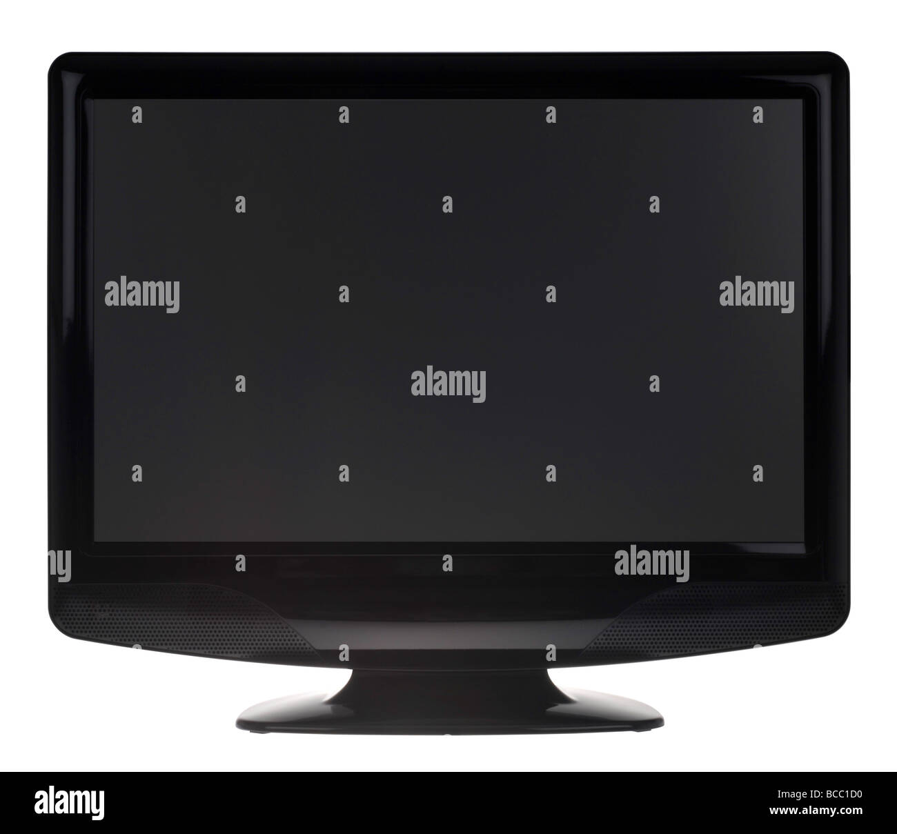 Petit téléviseur, écran plat, écran, écran lcd, isolé sur fond blanc Photo  Stock - Alamy