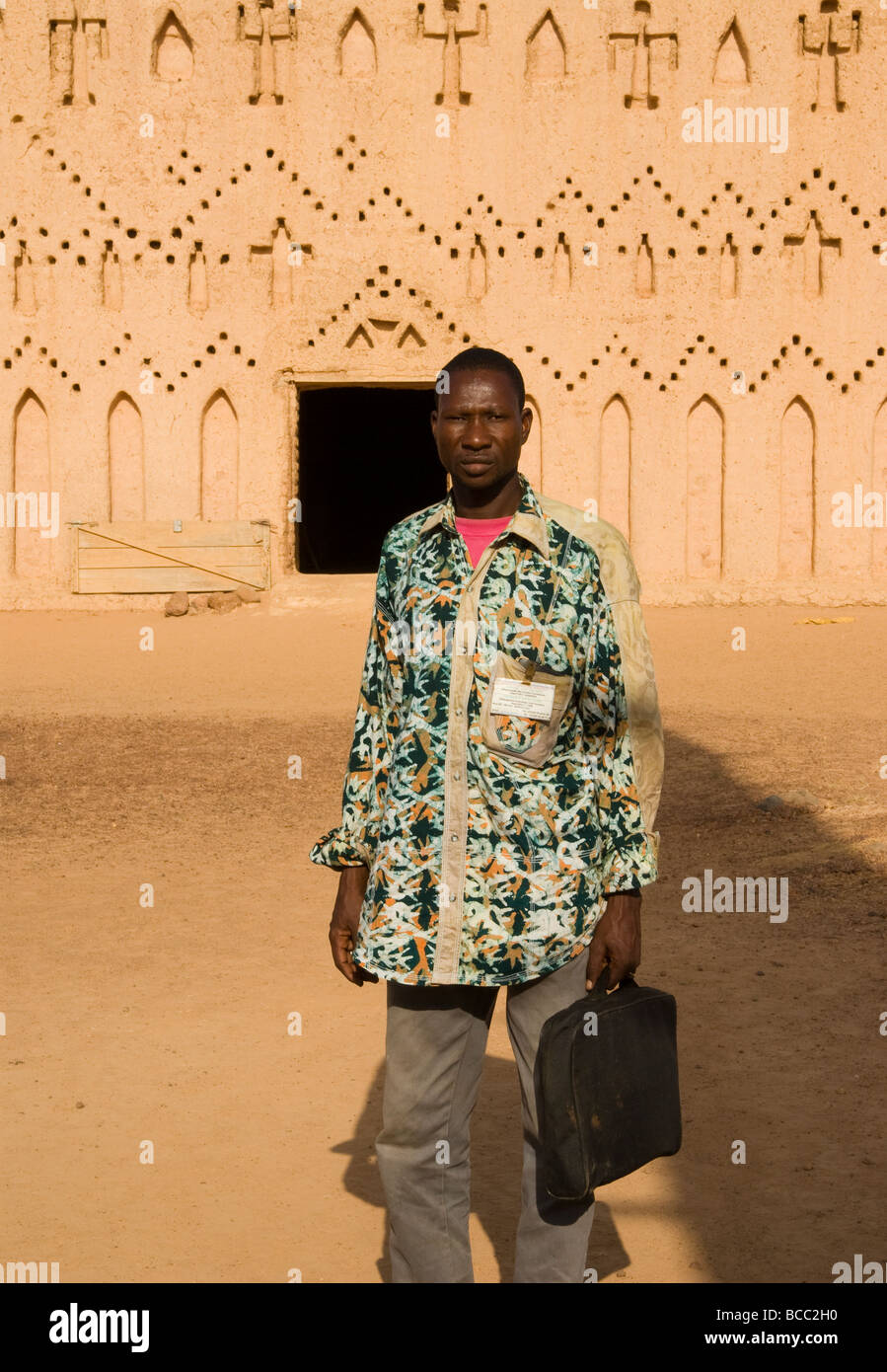 Burkina Faso. Rural teacher. Stock Photo