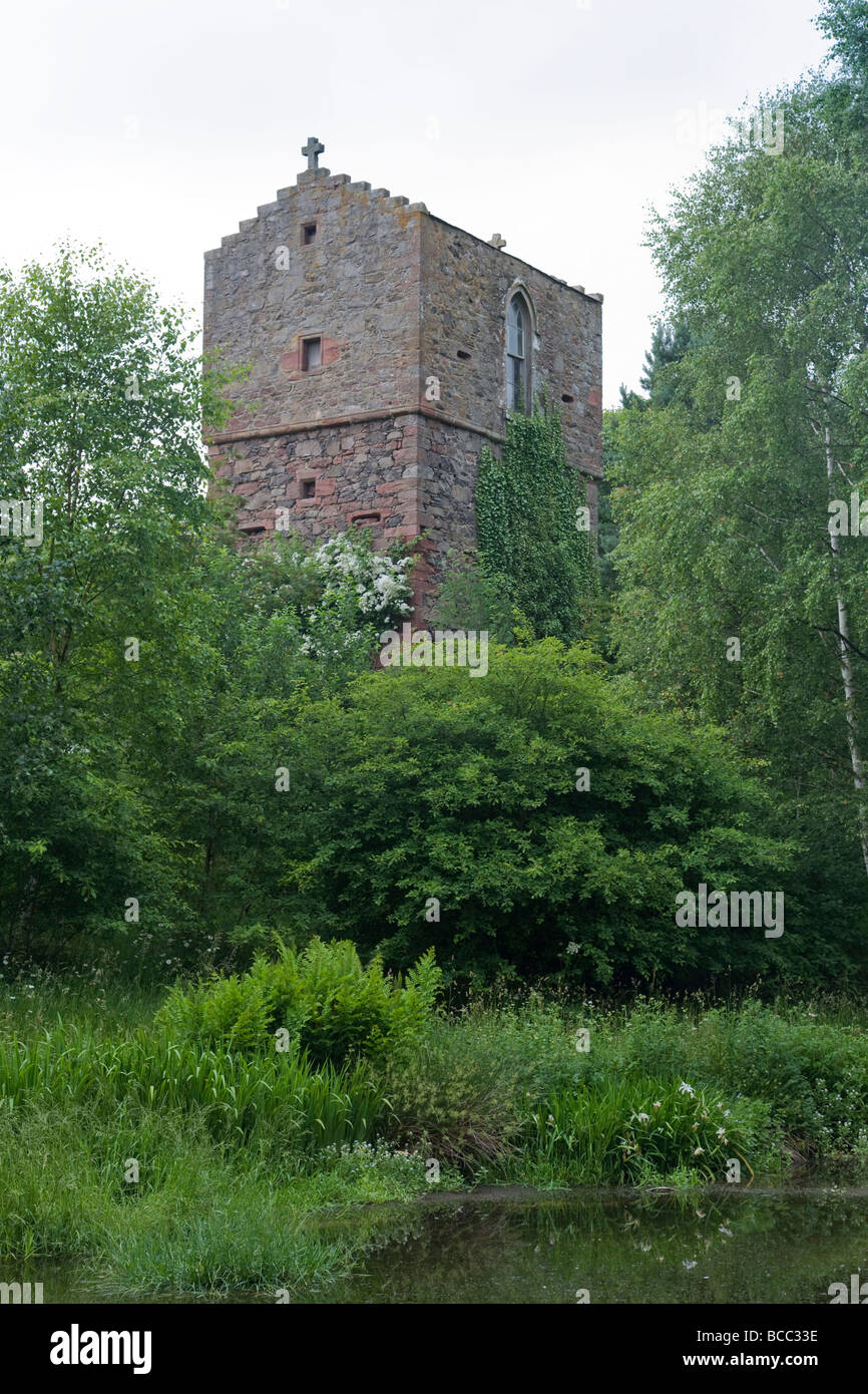 Corbet Tower, fortified house, Morebattle Stock Photo
