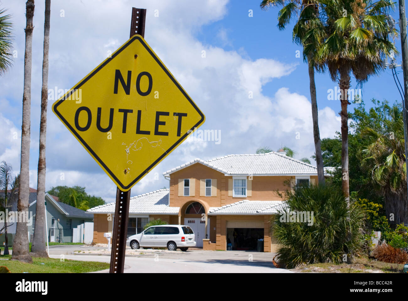 No outlet sign in Cocoa Beach, Florida Stock Photo Alamy