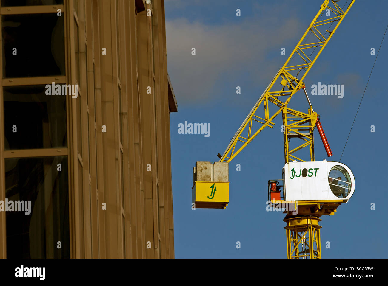 Jost tower crane, Ipswich, UK. Stock Photo