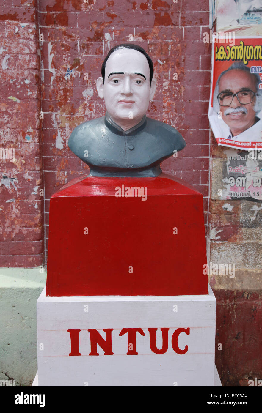 Statue outside Connemara Market, Trivandrum Kerala India Stock Photo