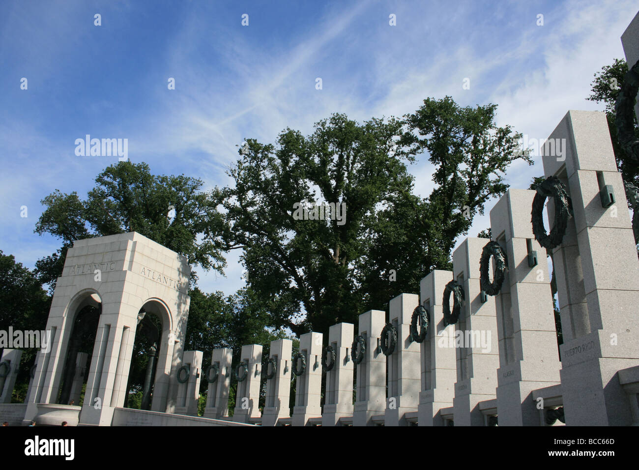 The National World War Two Memorial Stock Photo