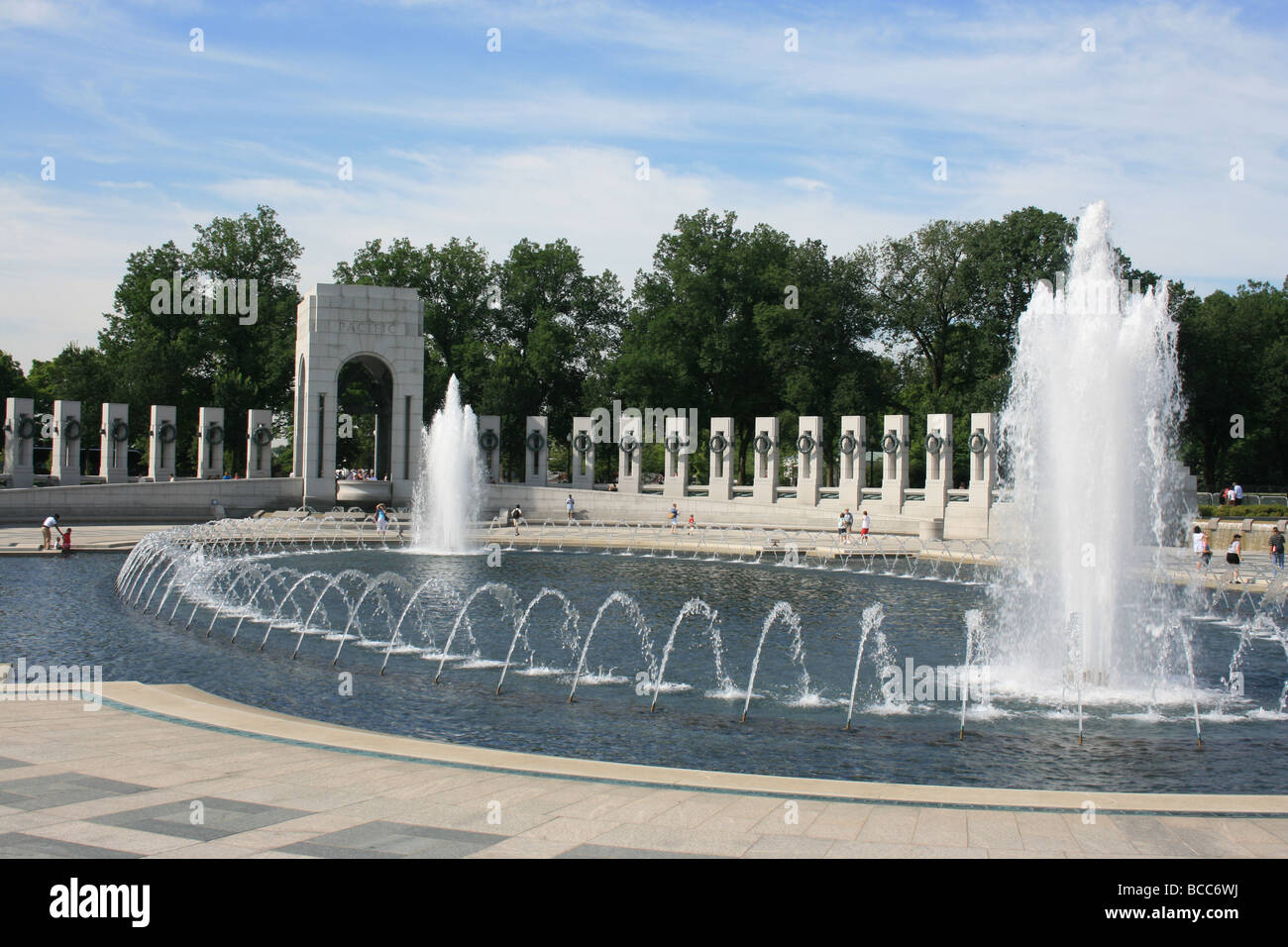 National World War Two Memorial, Washington D.C. Stock Photo