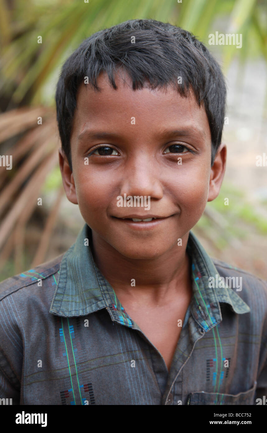 Portrait of an Indian Boy who is being sponsored to receive an ...