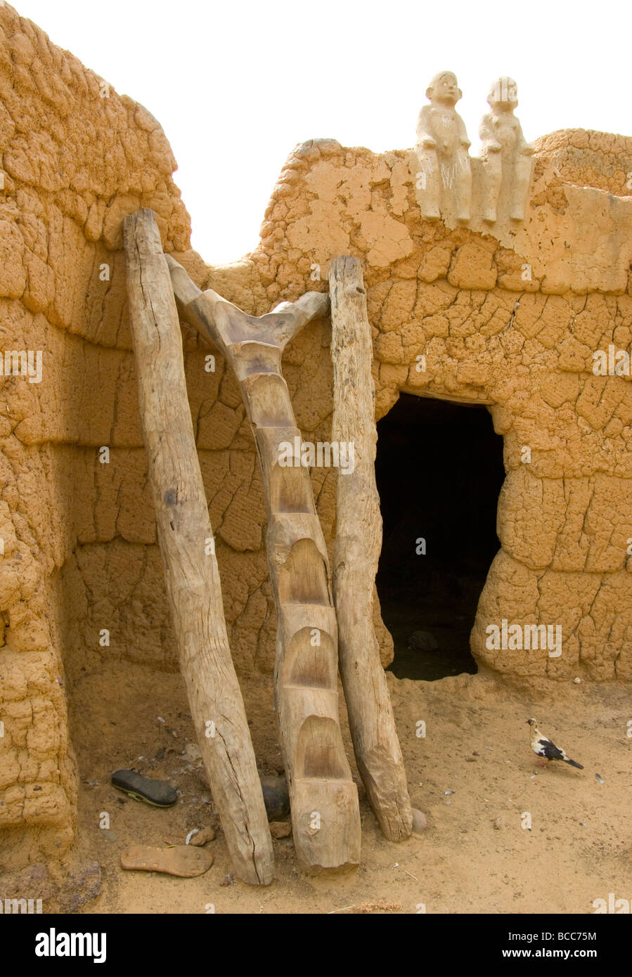 Burkina Faso. Lobi country. Sukala or traditional animist house. Stock Photo