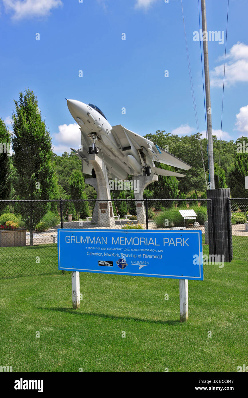 Grumman F-14 Tomcat navy fighter jet on permanent display at site of ...