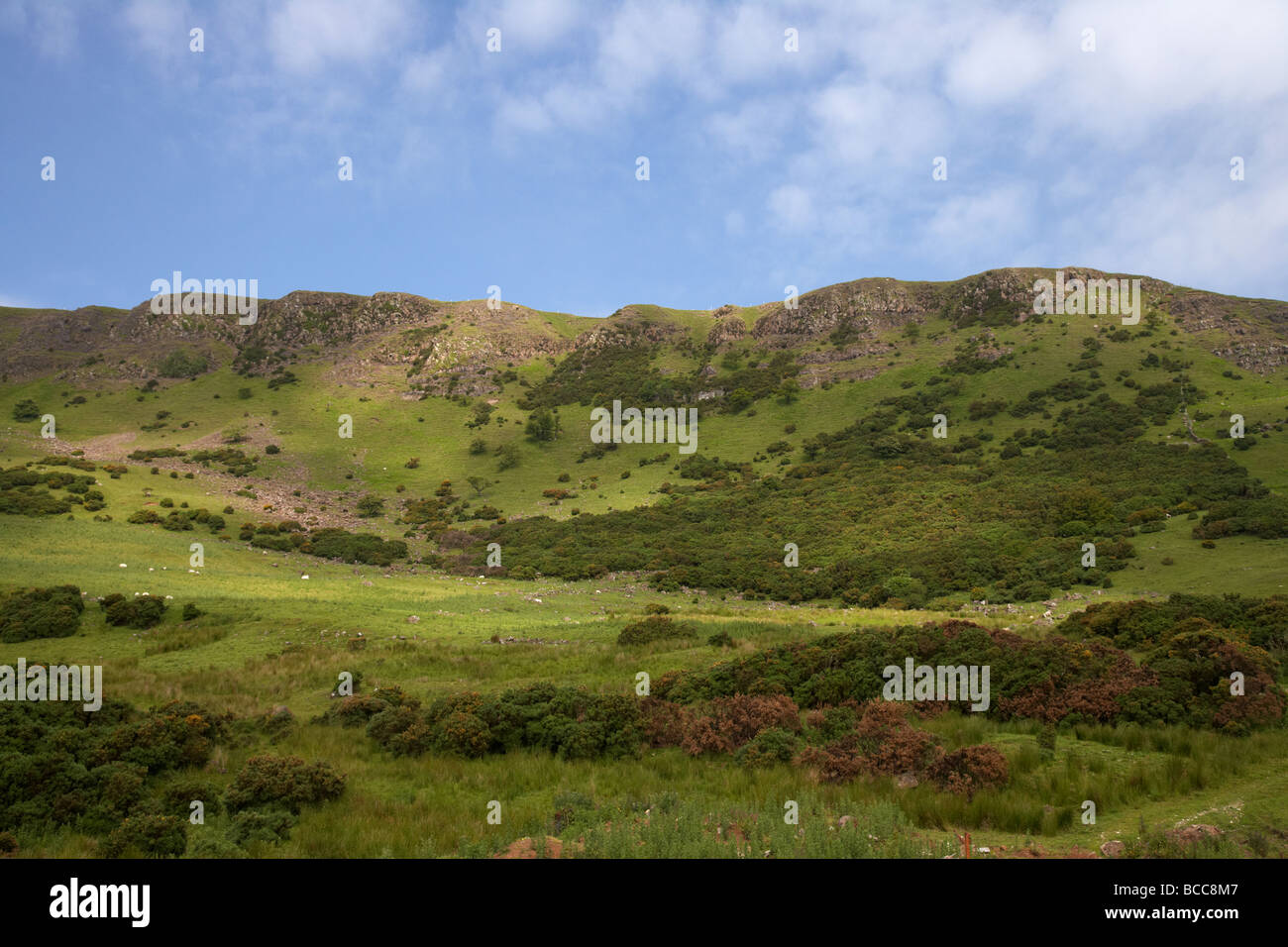 Sallagh braes hills near larne a natural basalt amphitheatre and
