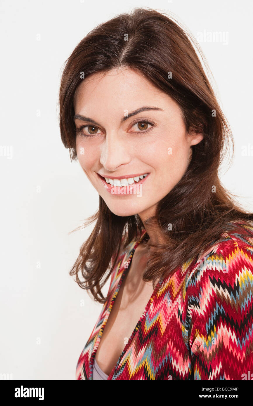 Dark haired white woman hi-res stock photography and images - Alamy