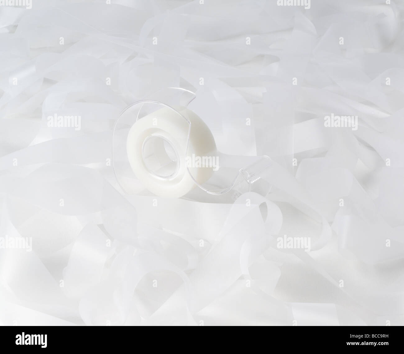 Roll of transparent tape on a white background Stock Photo Alamy
