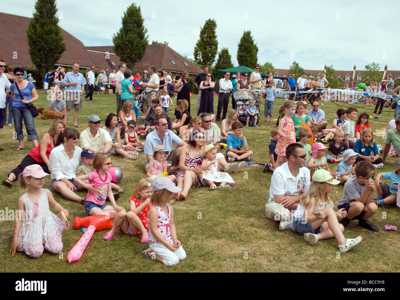 Visitors attending Liphook Carnival and fun day, Hampshire UK Stock Photo Alamy